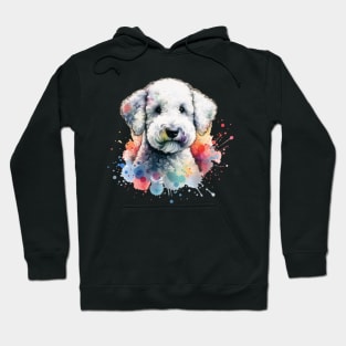 Watercolor Bedlington Terrier Hoodie